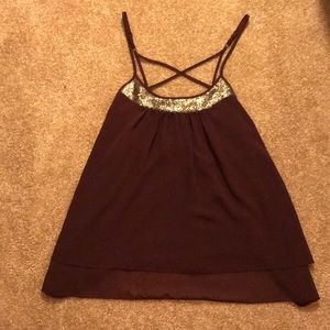 Maroon tank top